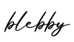 单词blebby书写