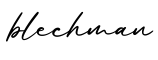 单词blechman书写
