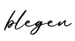 单词blegen书写