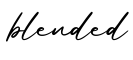 单词blended书写