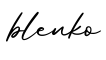 单词blenko书写