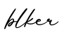 单词blker书写