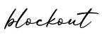 单词blockout书写