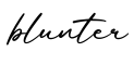 单词blunter书写