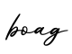 单词boag书写