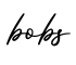 单词bobs书写