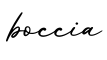 单词boccia书写
