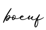 单词boeuf书写