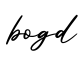 单词bogd书写