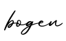 单词bogen书写