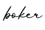 单词boker书写