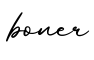 单词boner书写