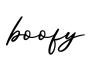 单词boofy书写