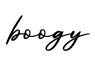 单词boogy书写