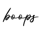 单词boops书写