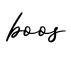 单词boos书写