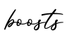 单词boosts书写
