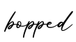 单词bopped书写