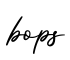 单词bops书写
