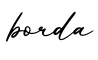 单词borda书写