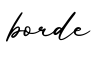 单词borde书写