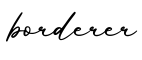 单词borderer书写
