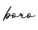 单词boro书写