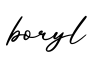 单词boryl书写