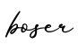 单词boser书写