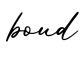 单词boud书写