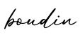 单词boudin书写