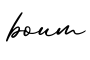 单词boum书写