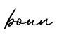 单词boun书写