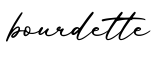 单词bourdette书写