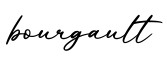 单词bourgault书写