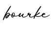 单词bourke书写