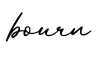 单词bourn书写