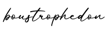 单词boustrophedon书写