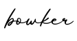 单词bowker书写