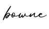 单词bowne书写
