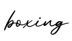 单词boxing书写