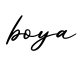 单词boya书写