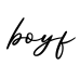 单词boyf书写
