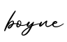 单词boyne书写