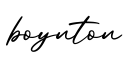 单词boynton书写
