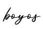 单词boyos书写