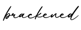 单词brackened书写