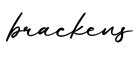 单词brackens书写