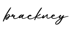 单词brackney书写