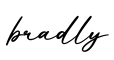 单词bradly书写